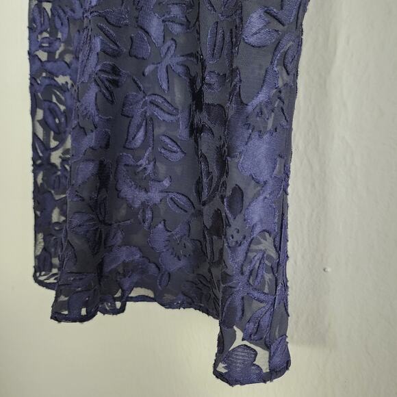 Jones New York Vintage Sheer Floral Lace Pajama Camisole Short Two Piece Set - Picture 10 of 11